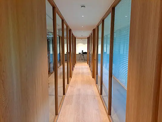 detalle de la reforma de la oficina